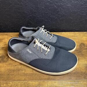 Olukai Nohea Moku Shoes Mens Size 10‎ Gray Mesh Lightweight Casual Boat Sneakers